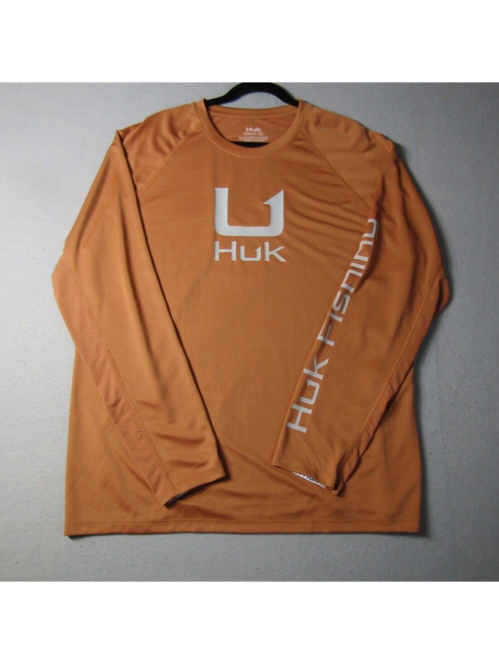 NWT Huk Icon Long Sleeve Crew Performance Shirt Men's XL Sunburn